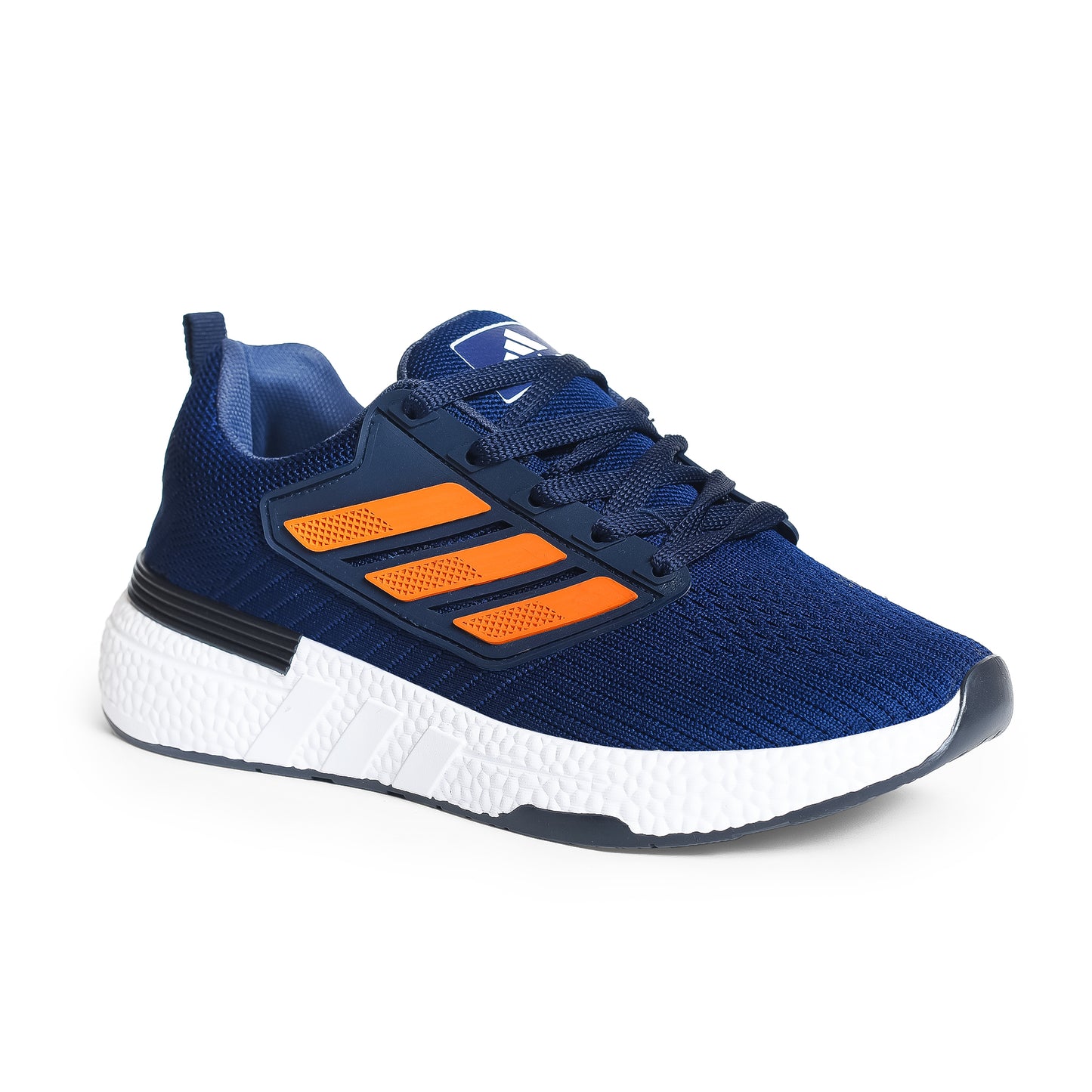 Sportive Lace-up Sneakers From Knit Textile For Men