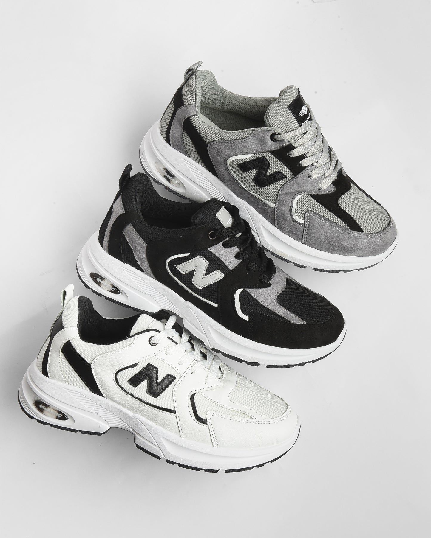N777 - Sportive Sneakers , From Knit Textile For Women