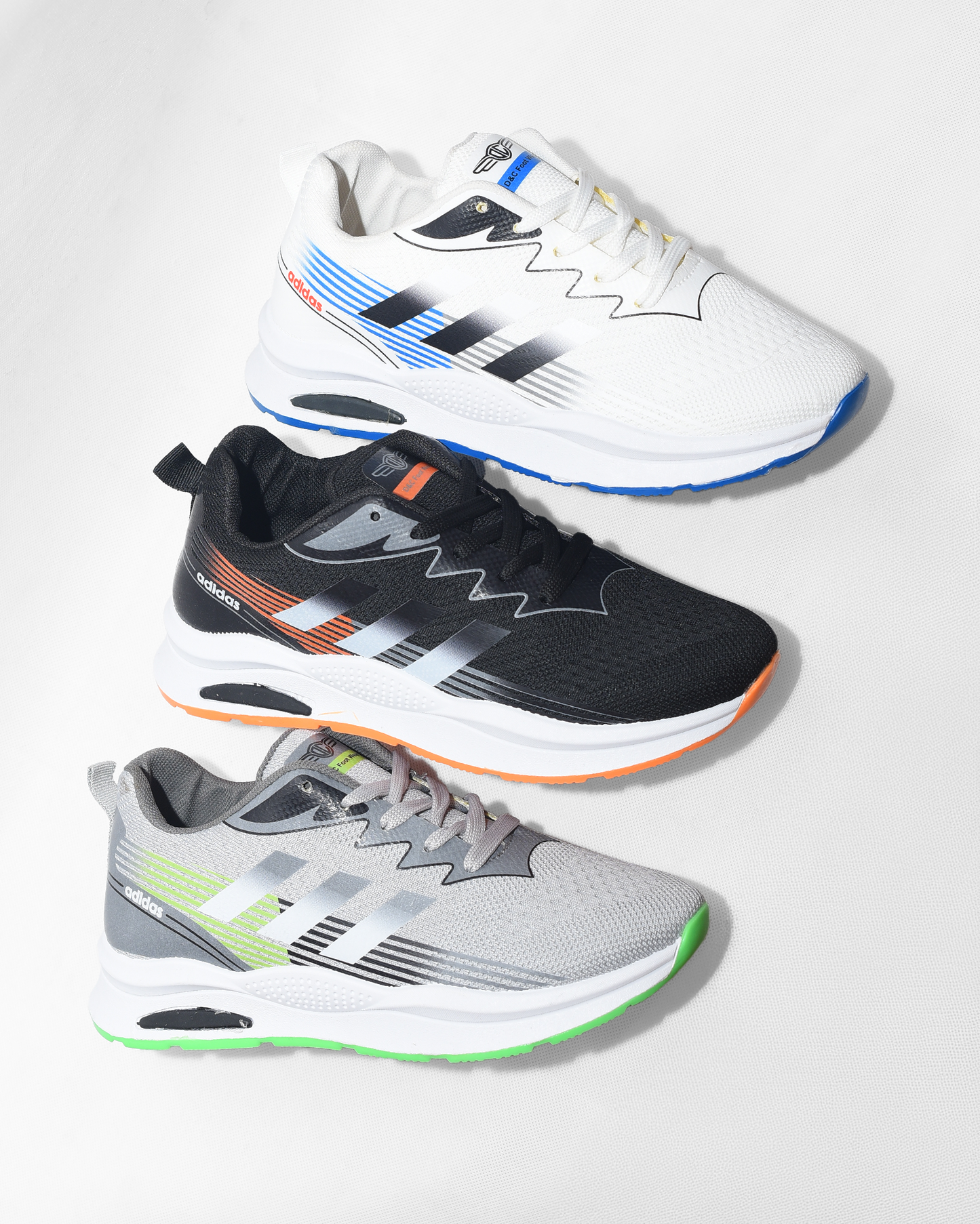 Sportive sneaekrs from knit textile for men