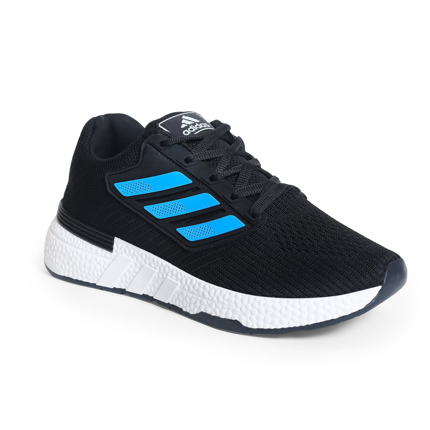 Sportive Lace-up Sneakers From Knit Textile For Men