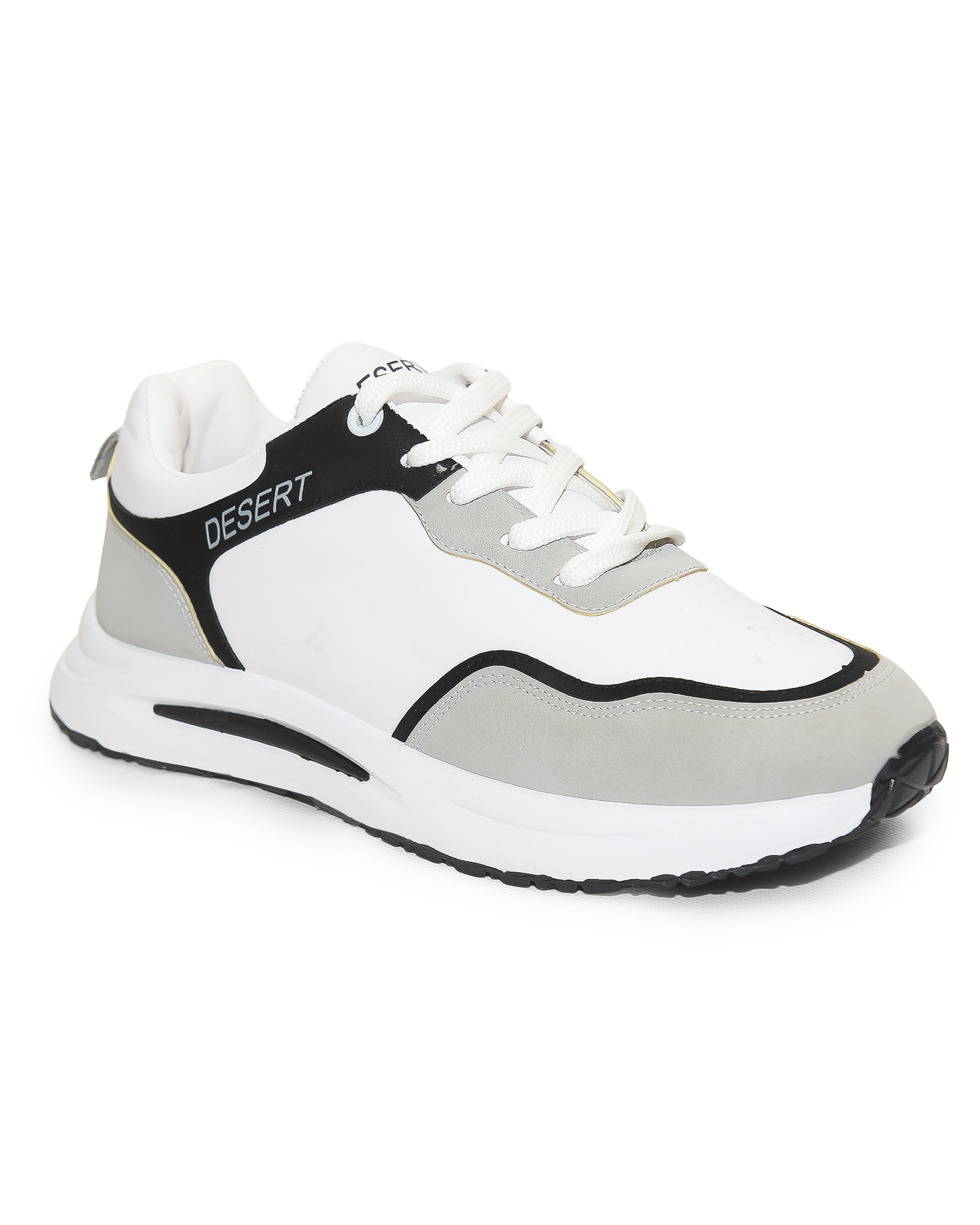 كوتشي فاشون جلد ممزوج بقماش شبكي جيد التهوية للرجال