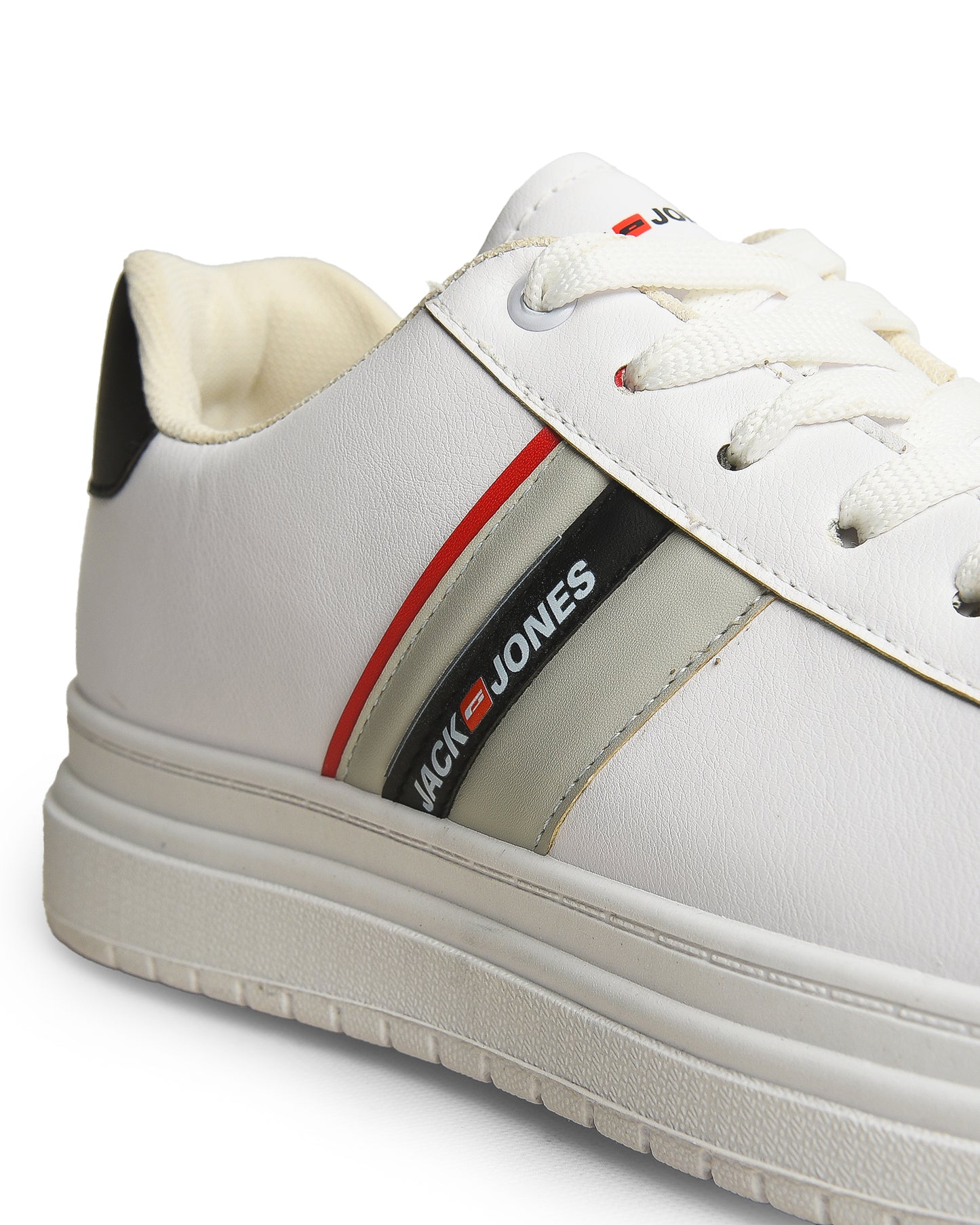 Side Colored Fashion Leather Flat Sneakers For Men