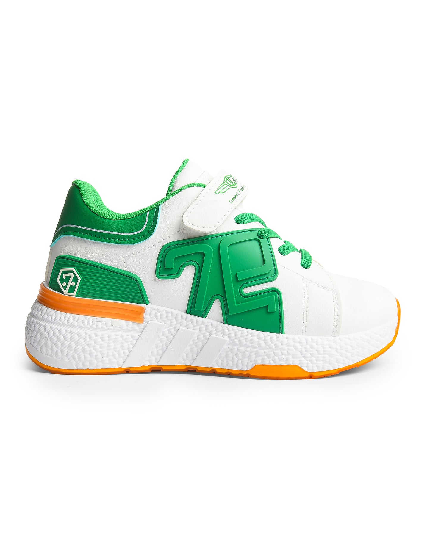 High-cut Lace Up Leather Sneaker For Kids