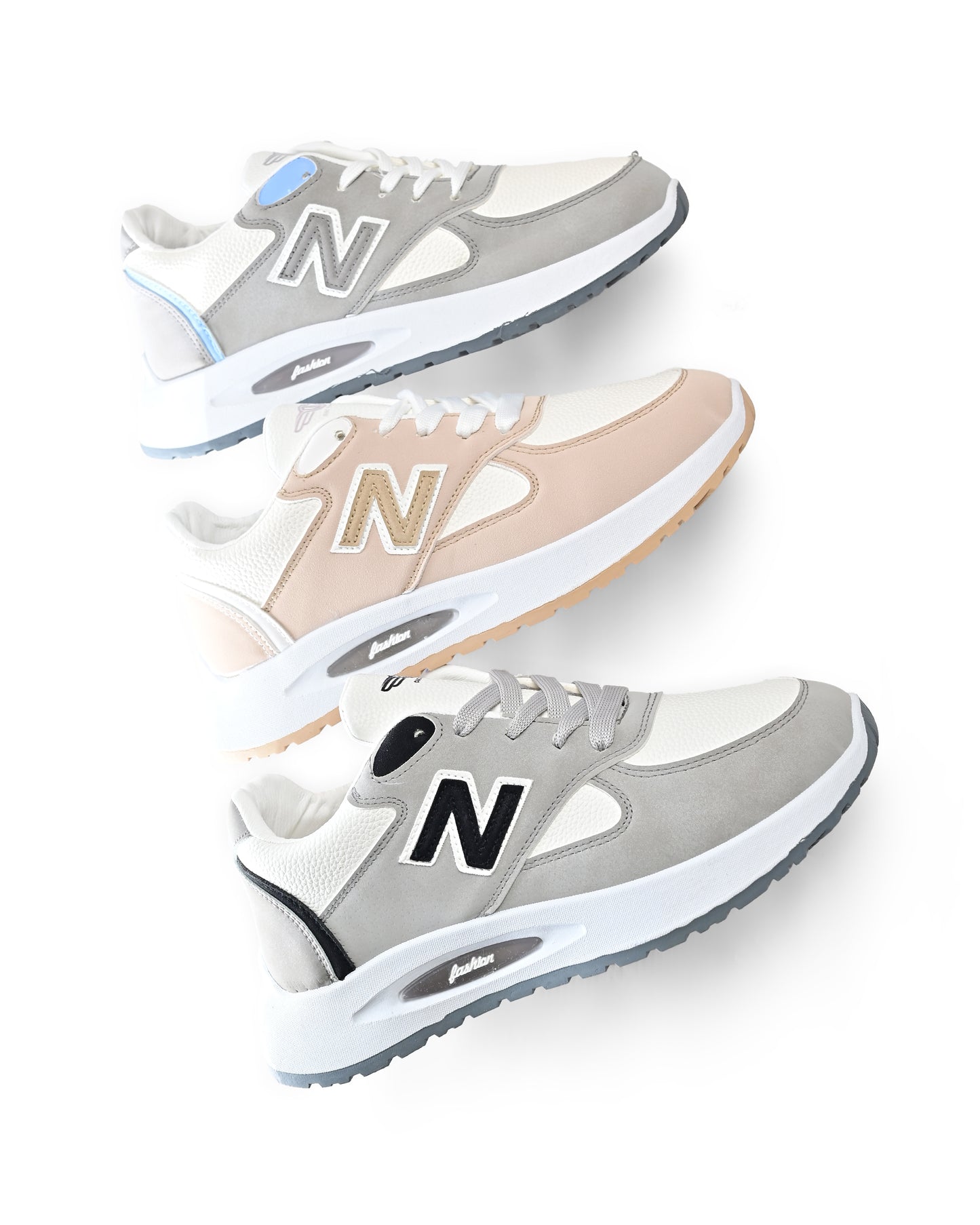 7845 - Sportive Sneakers , From Chamois and Leather For men