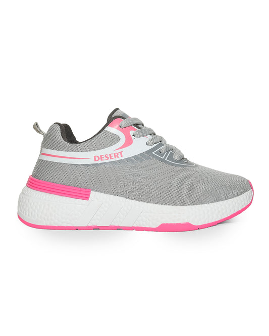 Sportive Sneakers ,  From Knit Textile For Women