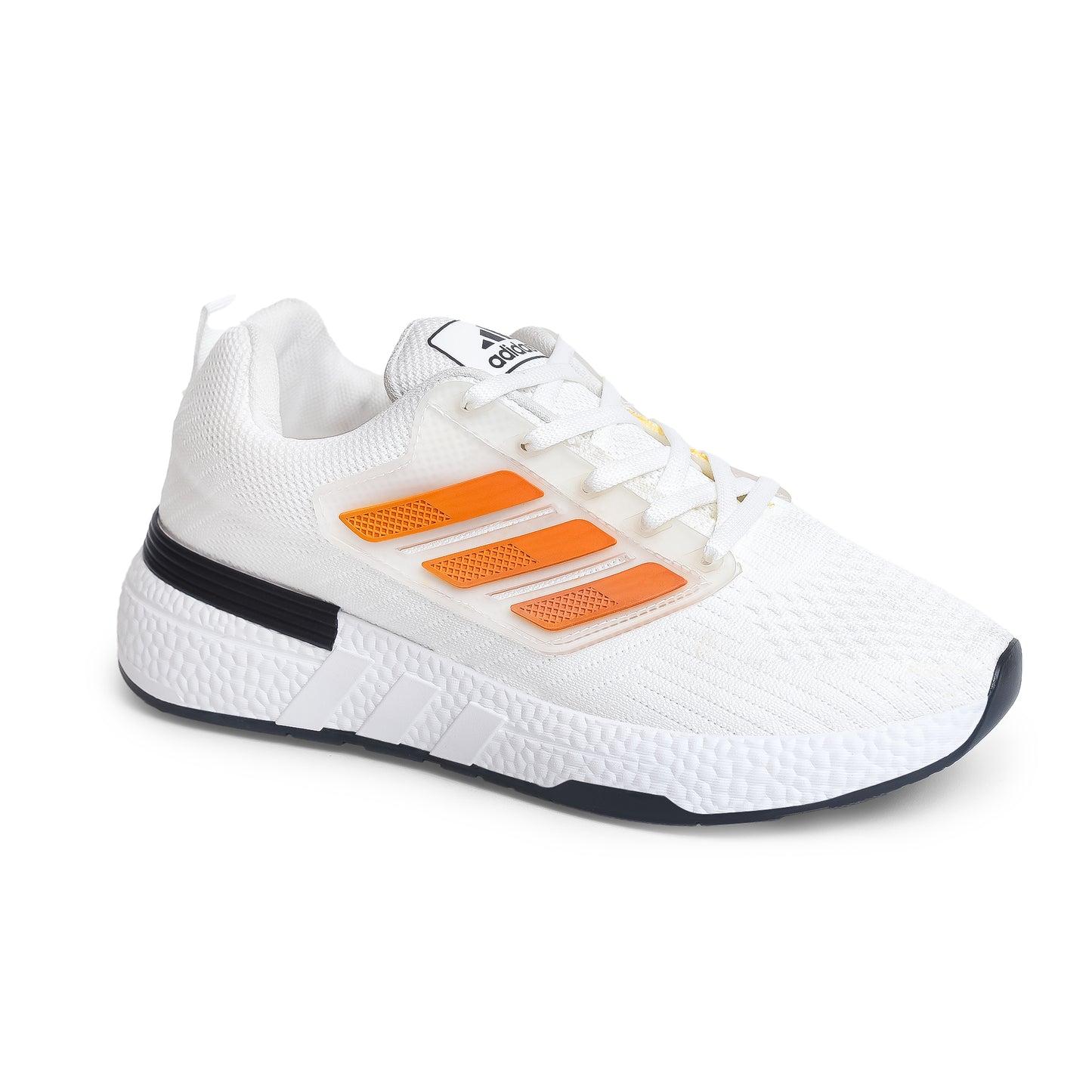 Sportive Lace-up Sneakers From Knit Textile For Men