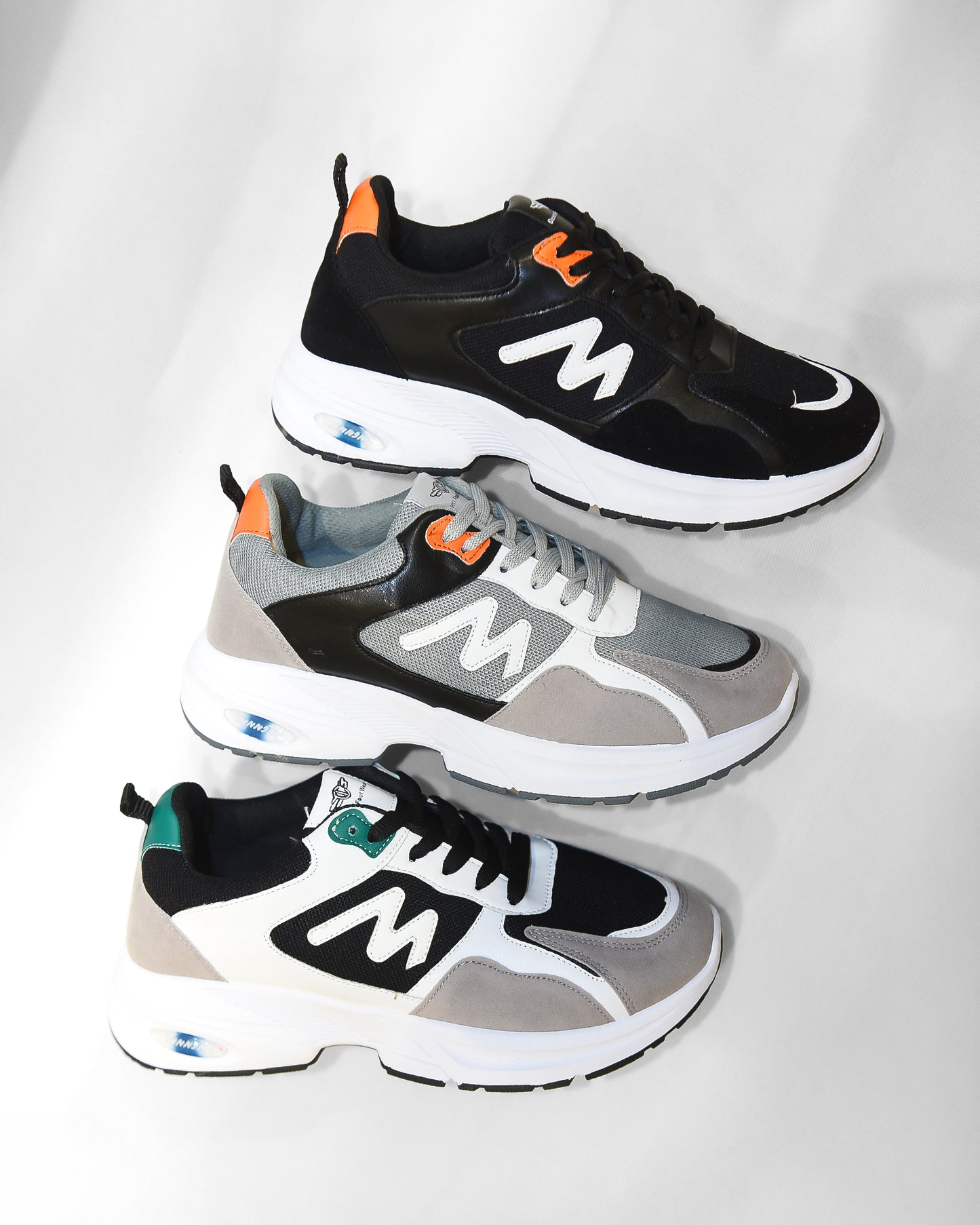 Fashion / Sportive sneaekrs from leather for men