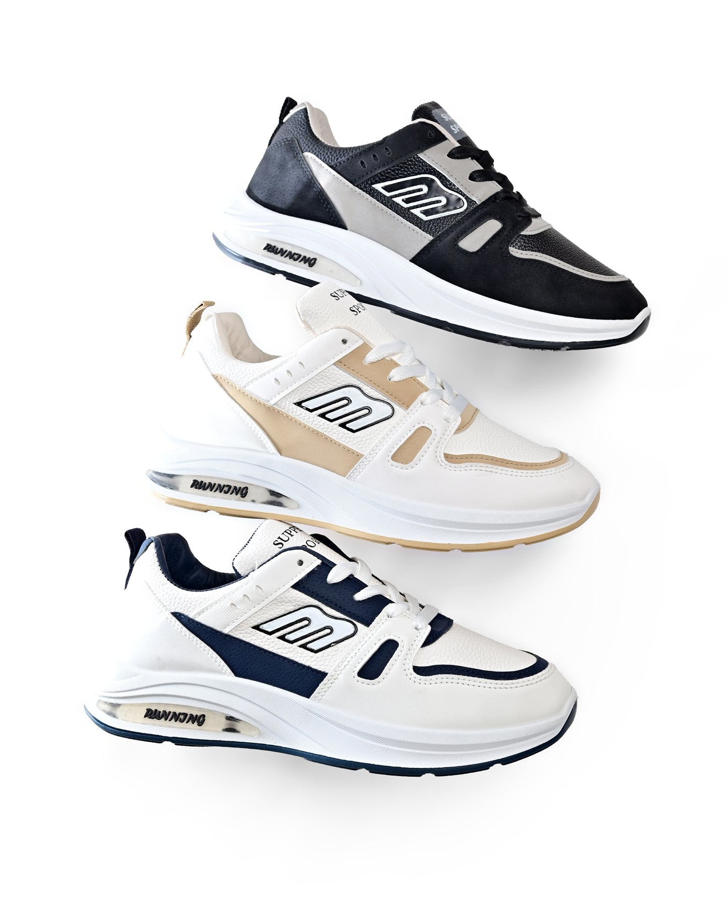 7846 - Basic fashion lace-up sneakers for men