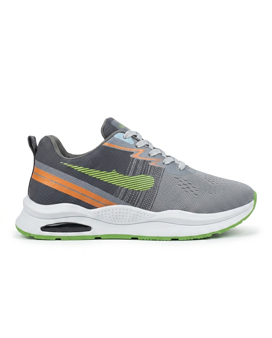 S702/1 - Fashion / Sportive Sneaker from Mixed chamois and textile For Men