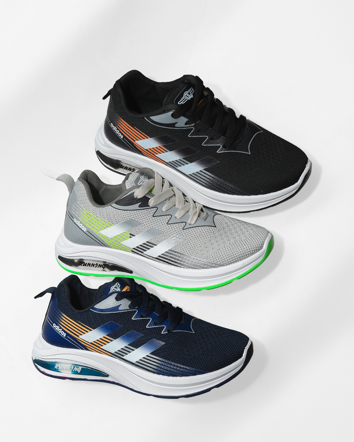 Sportive Sneakers From Knit Textile For Women