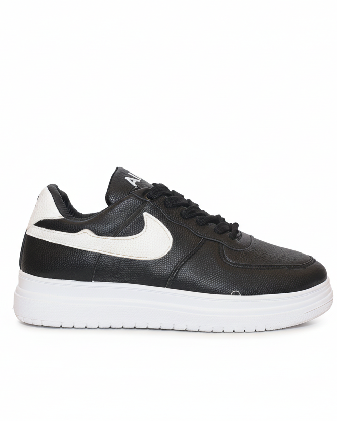 A01 - Minimalist Lace-up Flat Sneakers For Men