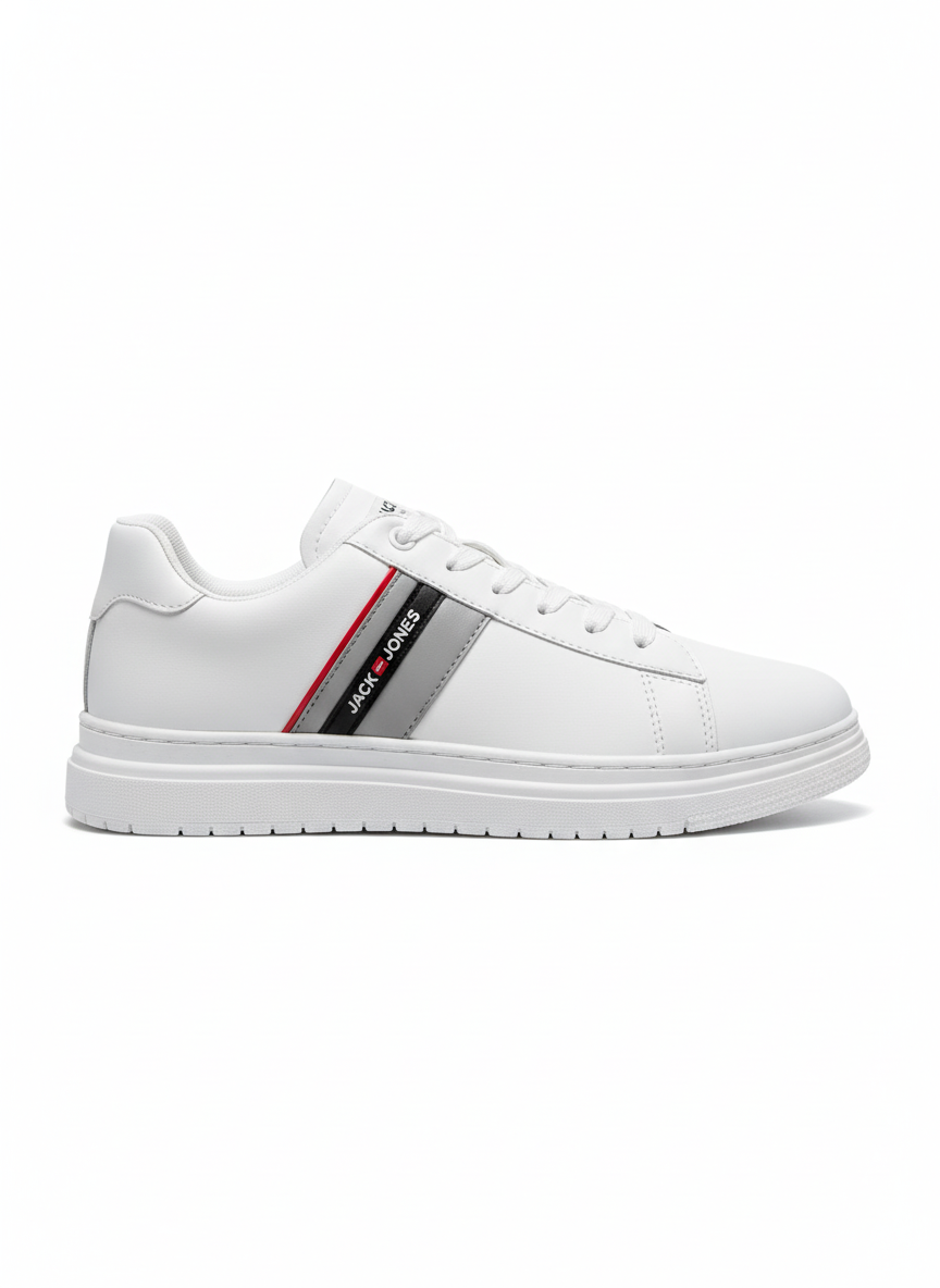 Big Size Basic Lace-up Flat Sneakers For Men