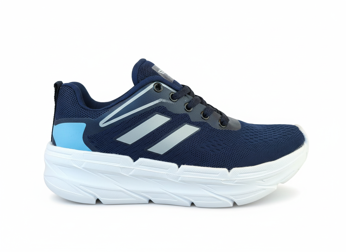 Sportive Light-Weight Lace-up Sneakers For Men