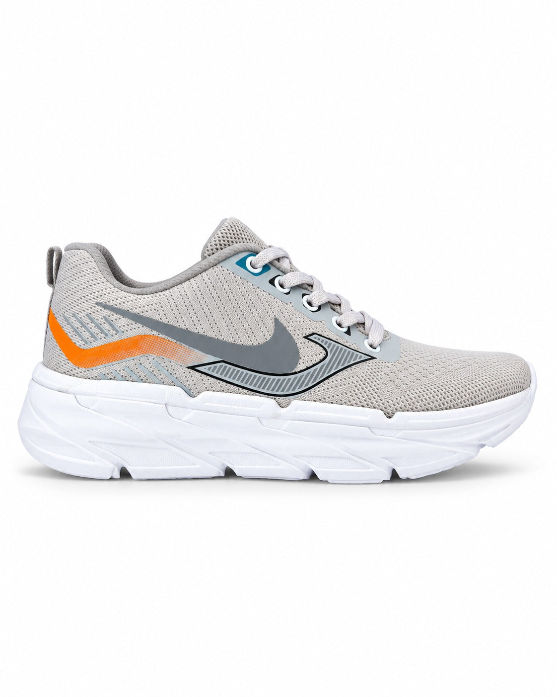 S757/1 - Sportive Comfy Printed Running Shoe Textile For Men