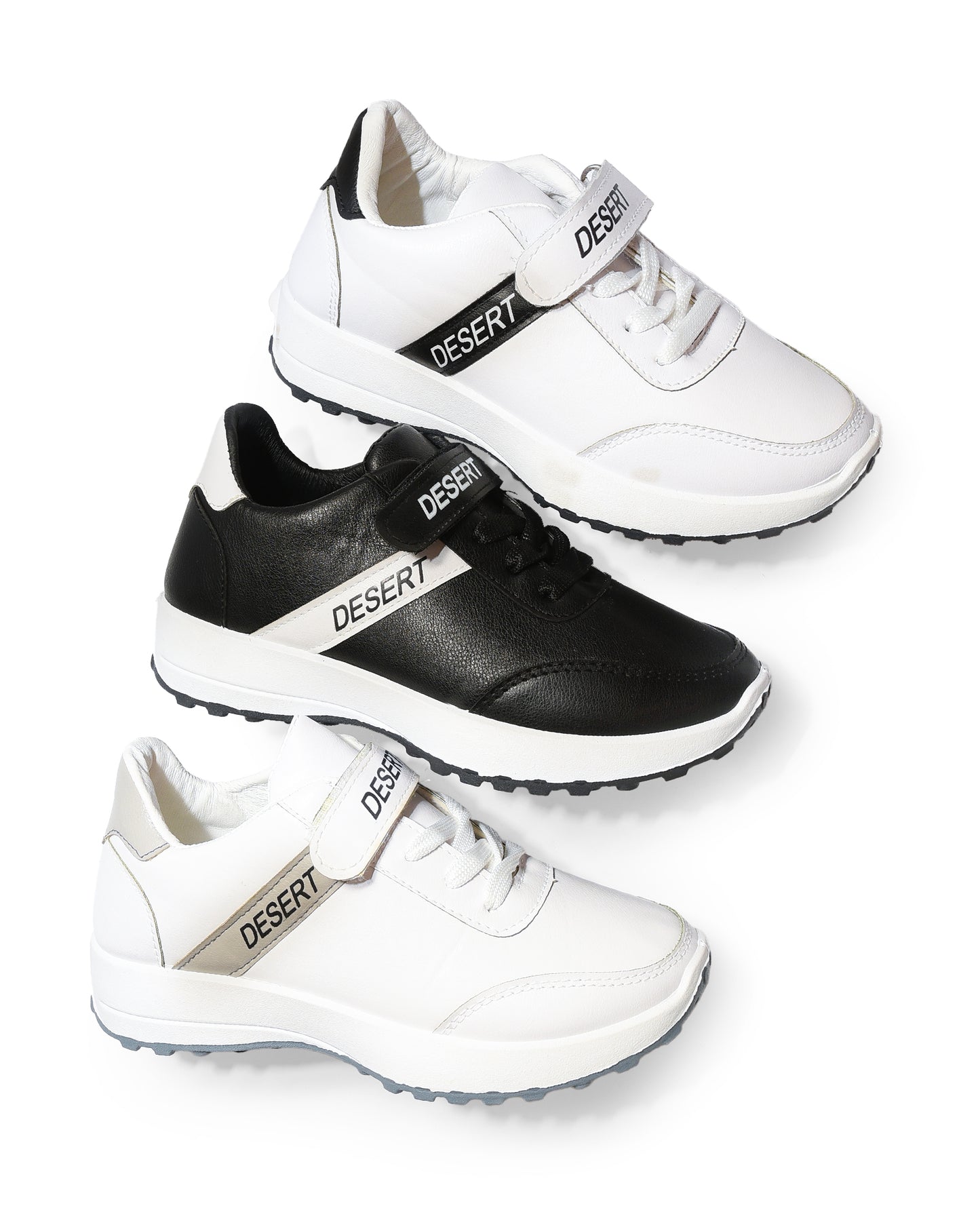 Fashion Sneaker ,Leather For Kids