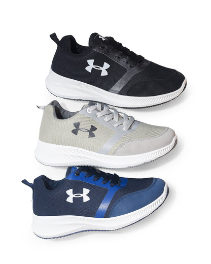 7229 - Fashion / Sportive Sneaker from Mixed chamois and textile For Men