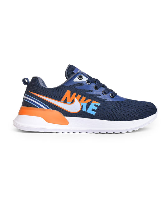 Sportive Comfy Printed Running Shoe Textile For Men