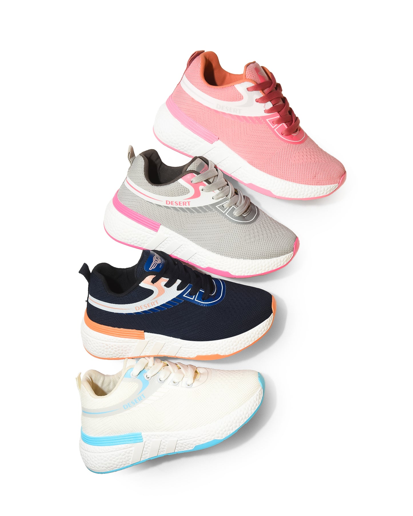 Sportive Sneakers ,  From Knit Textile For Women