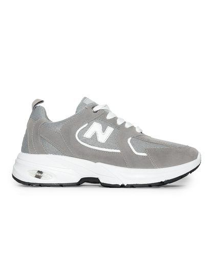Fashion / Sportive Sneaker from Mixed chamois and textile For Men