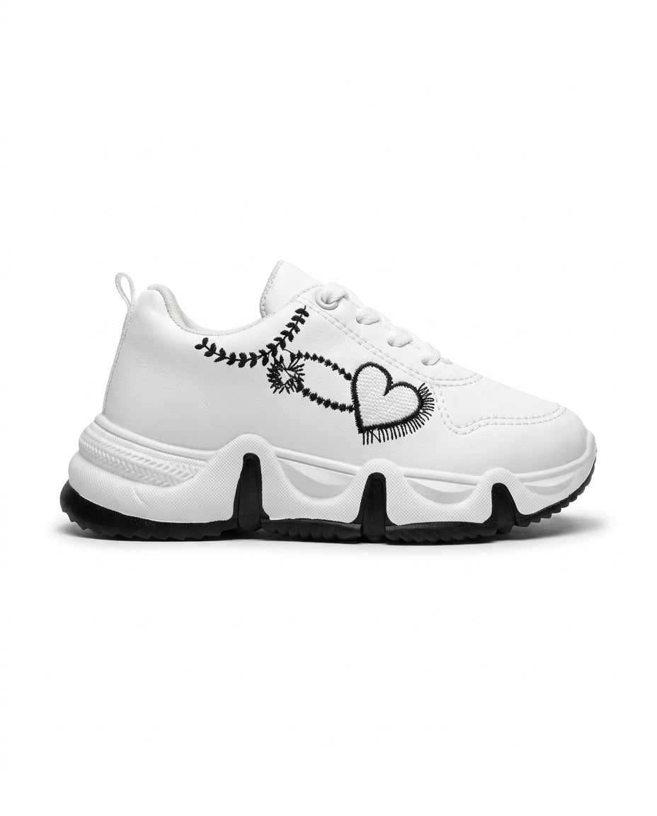 456 - Fashion Velcro Flat Sneaker For Kids