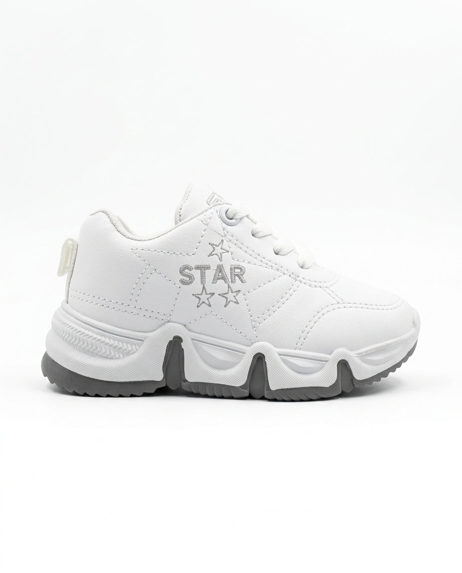462 - Fashion Velcro Flat Sneaker For Kids