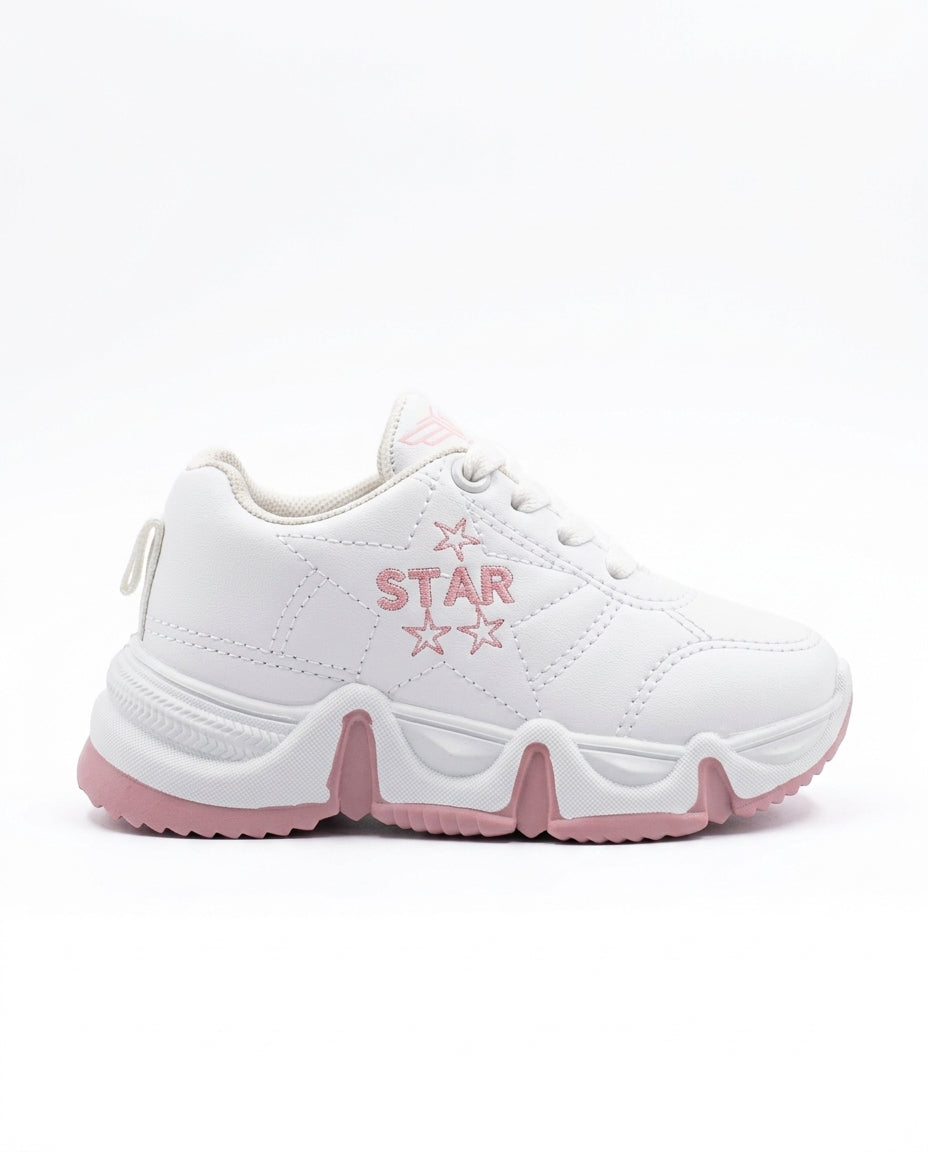 462 - Fashion Velcro Flat Sneaker For Kids