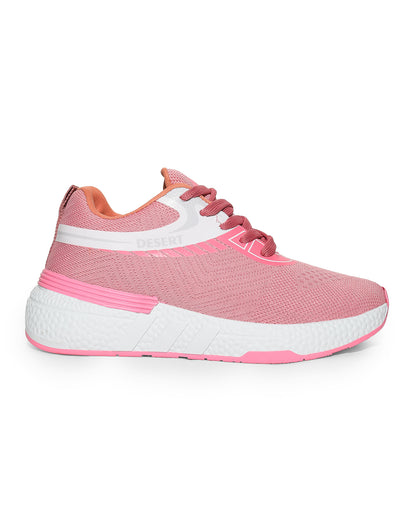 Sportive Sneakers ,  From Knit Textile For Women