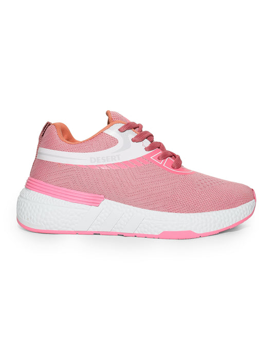 A712 - Sportive Sneakers ,  From Knit Textile For Women