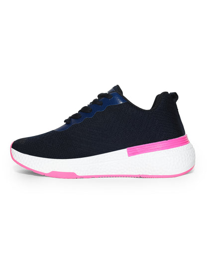 Sportive Sneakers ,  From Knit Textile For Women