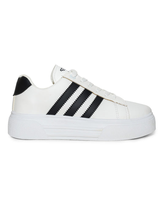 6026 - Side Colored flat sneakers for women