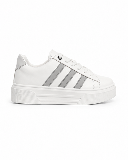 6026 - Side Colored flat sneakers for women