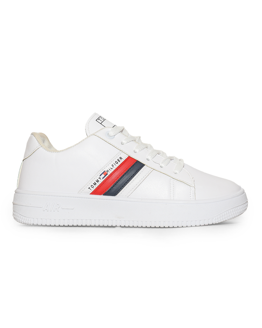 Side Colored flat sneakers for women