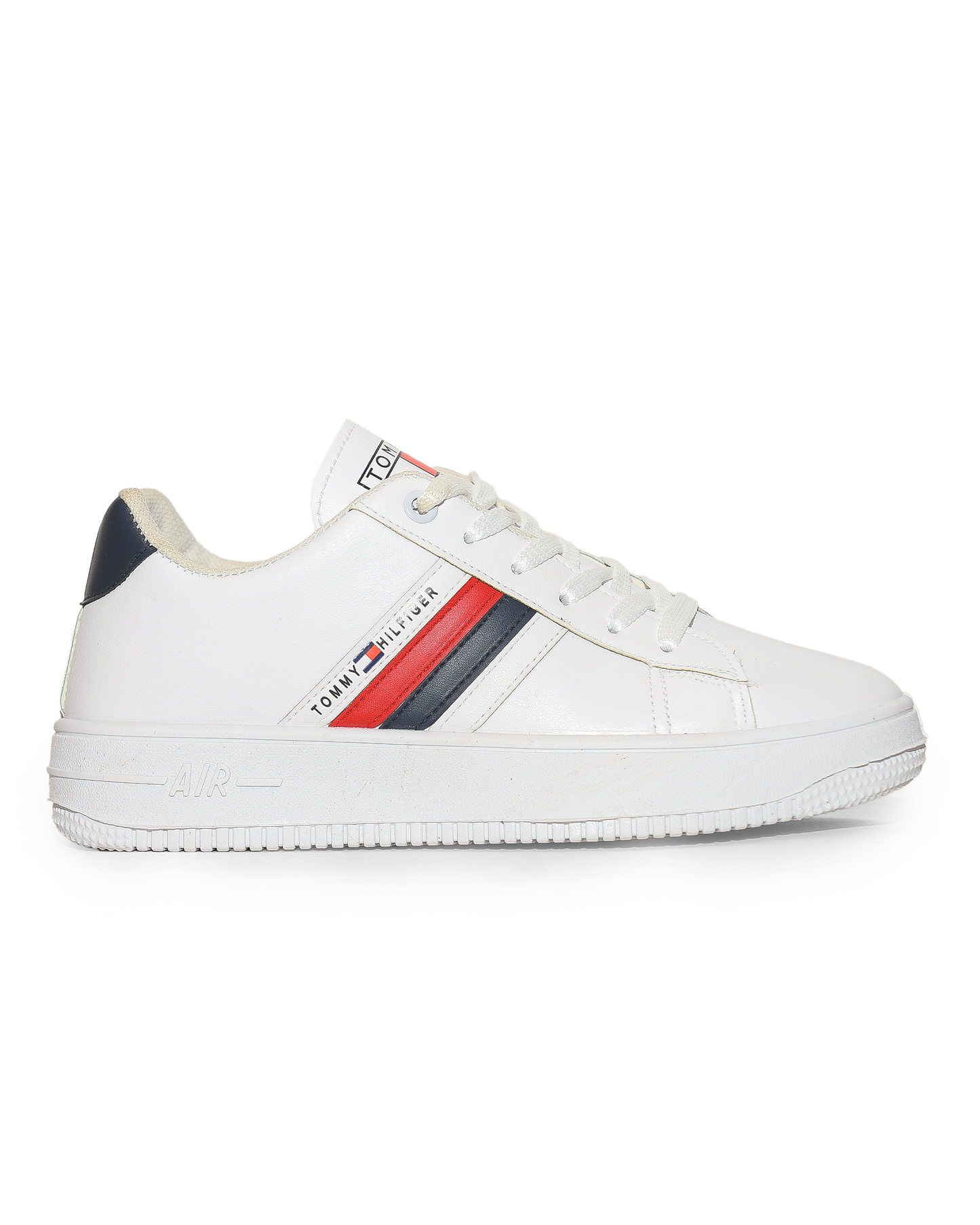 Side Colored flat sneakers for women