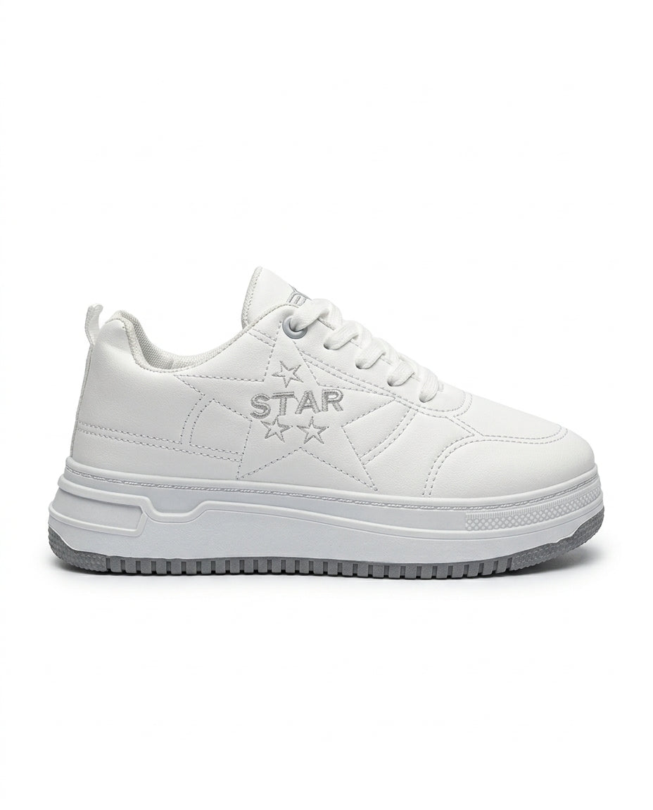 662 - Fashion flat sole sneaker for women
