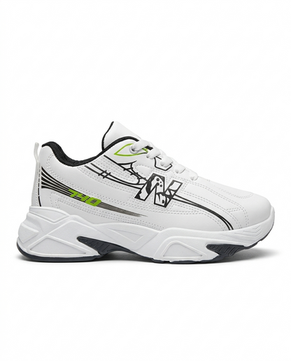 كوتشي فاشون حريمي جلد بنعل عريض