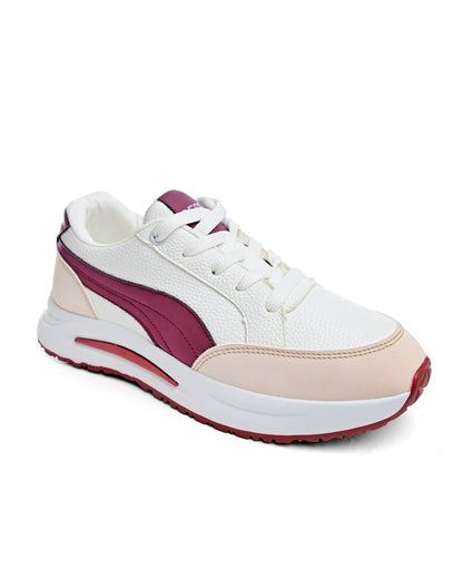6828 - Sportive Sneakers , From Leather For Women