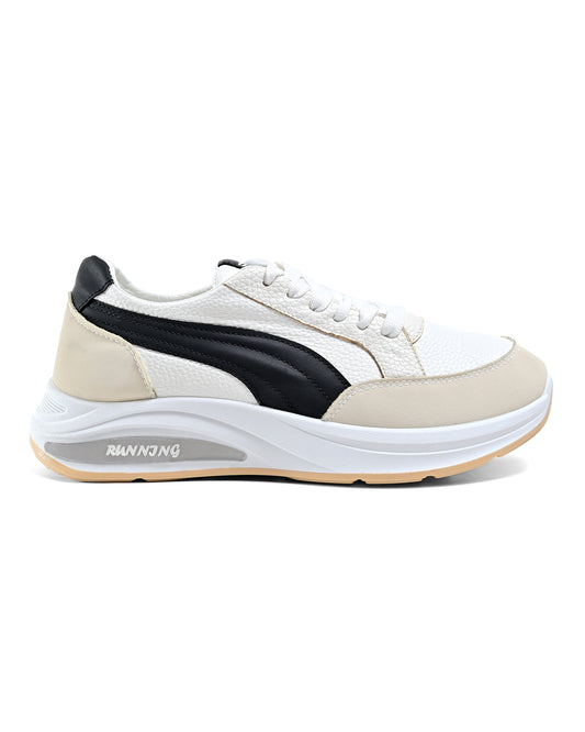6828 - Sportive Sneakers , From Leather For Women