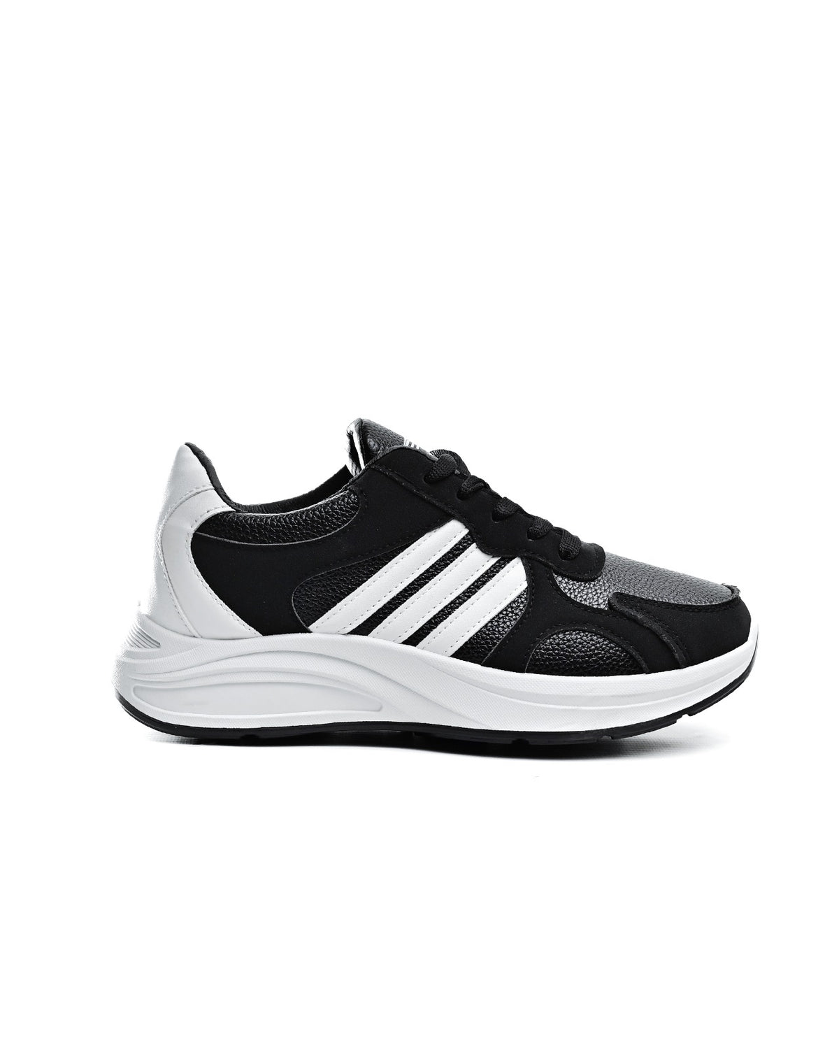 6840 - Fashion Sneakers , From High Quality Leather For Women