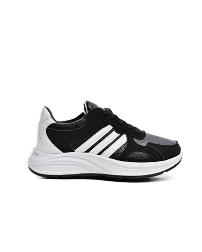 6840 - Fashion Sneakers , From High Quality Leather For Women