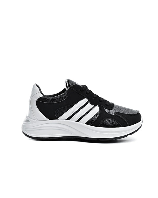 6840 - Fashion Sneakers , From High Quality Leather For Women