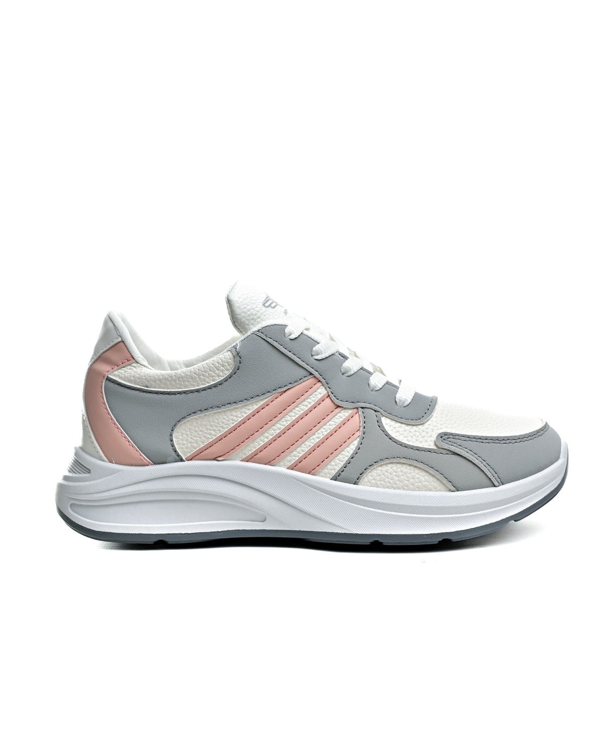 6840 - Fashion Sneakers , From High Quality Leather For Women