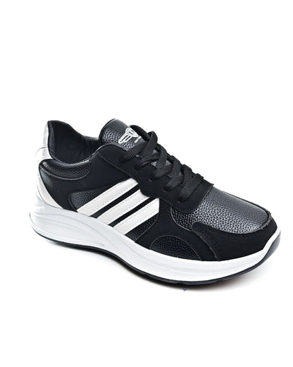 6840 - Fashion Sneakers , From High Quality Leather For Women