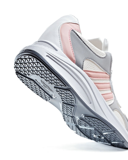 6840 - Fashion Sneakers , From High Quality Leather For Women