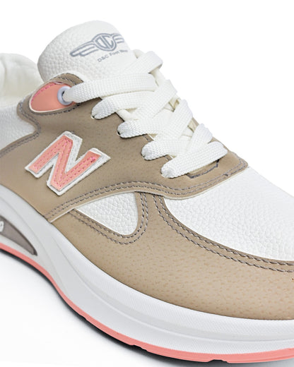 6842 - Fashion Sneakers , From High Quality Leather For Women