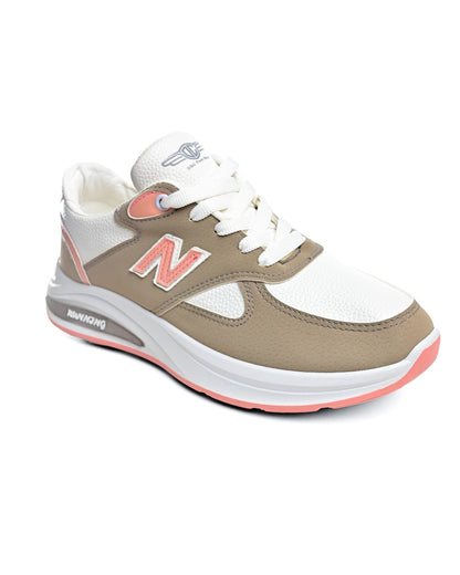 6842 - Fashion Sneakers , From High Quality Leather For Women