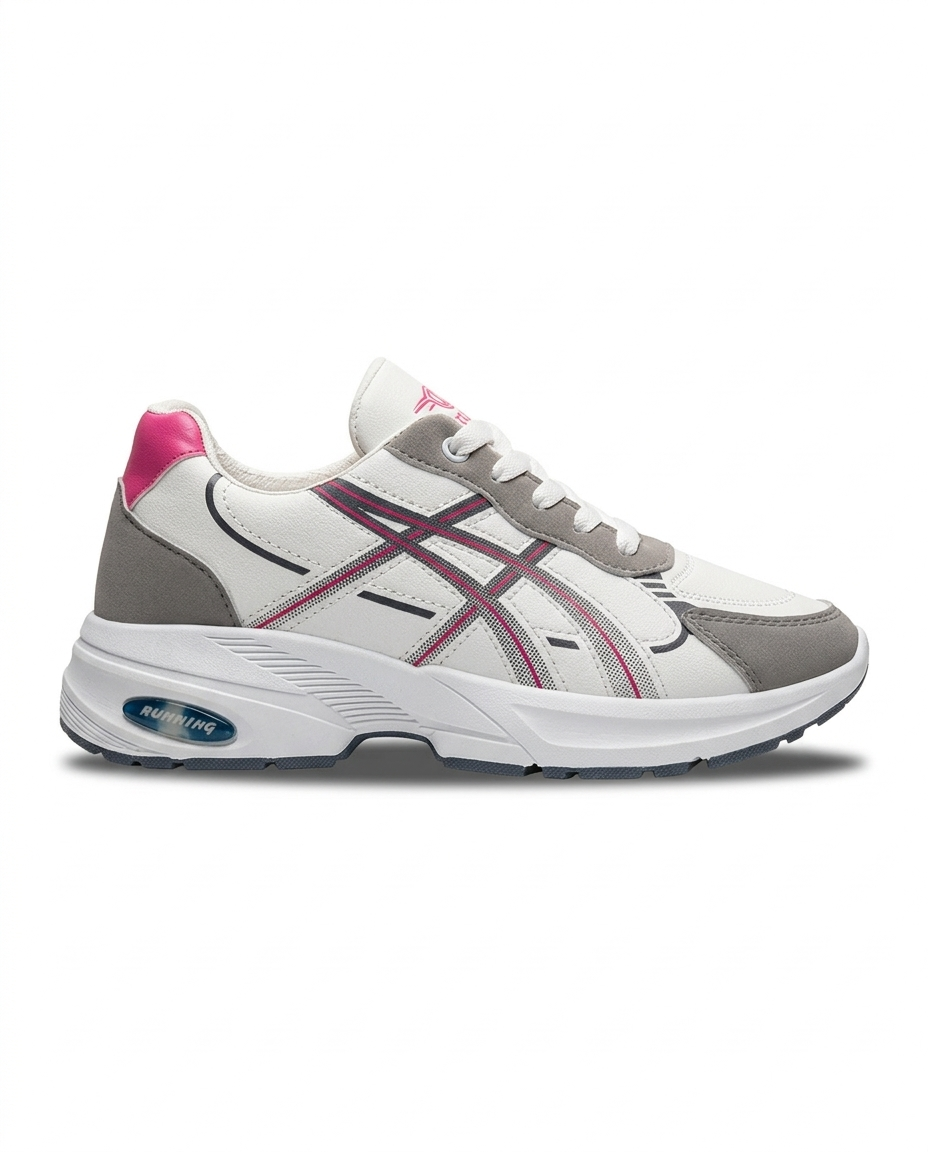 كوتشي فاشون حريمي جلد بنعل عريض