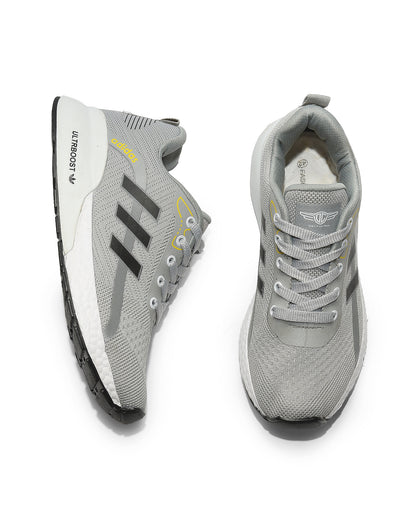 Sportive Comfy Printed Running Shoe Textile For Men