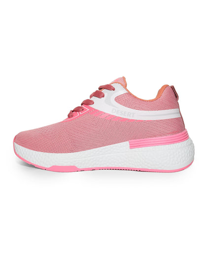 Sportive Sneakers ,  From Knit Textile For Women