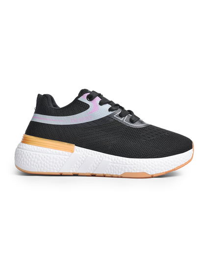 Sportive Sneakers ,  From Knit Textile For Women