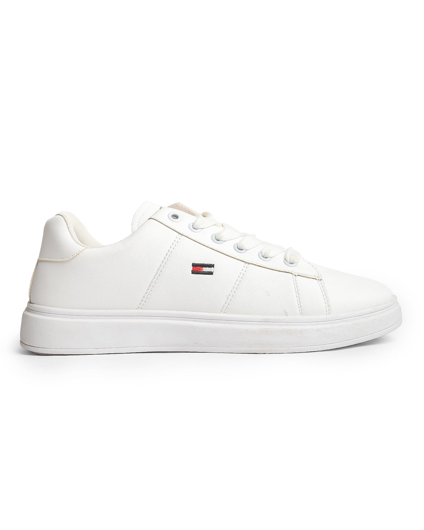 7024 - Side Printed Flat Sneaker Faux Leather For Men